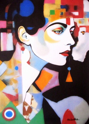 "The Architect of Thought" Schilderij getiteld ""The Architect of T…" door Helena Wierzbicki, Origineel Kunstwerk, Acryl