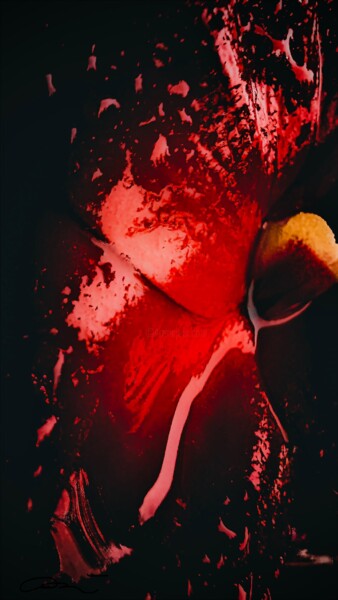 "Étreinte rouge" başlıklı Fotoğraf Mélanie Stéphanie Massé Artiste tarafından, Orijinal sanat, Işık Boyama