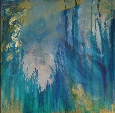 Painting titled "Waldspaziergang" by Vinja Bergmann, Original Artwork, Acrylic
