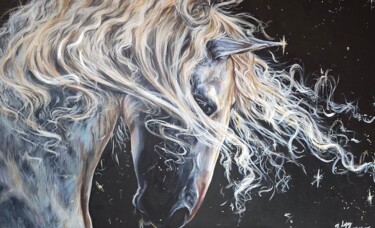 绘画 标题为“Rêve” 由Julia Lopez, 原创艺术品, 丙烯 安装在木质担架架上