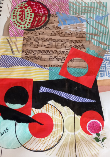 Collages titled "RKlnr 046" by Ronnie Kolner, Original Artwork, Collages