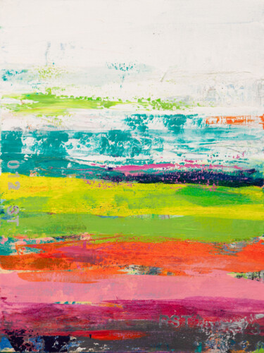 Schilderij getiteld "Reclaimed 8" door Hilary Winfield, Origineel Kunstwerk, Acryl Gemonteerd op Frame voor houten brancard