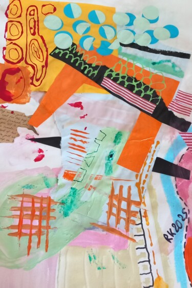Collages titled "RKlnr 091" by Ronnie Kolner, Original Artwork, Collages