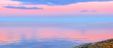 Pastel Reflections over a Quiet Sea Fotografia intitolato "Pastel Reflections…" da Sergei Gundorov, Opera d'arte originale, Fotografia digitale