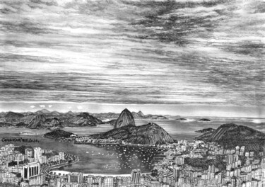 Rio de janeiro Tekening getiteld "Rio de janeiro" door Carla Henrique Silva, Origineel Kunstwerk, Grafiet