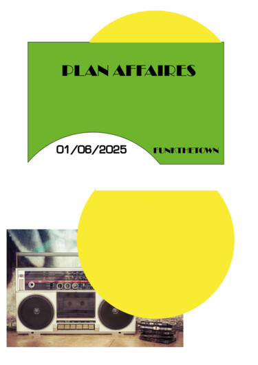 Digital Arts με τίτλο "Plan Affaires" από Patrick, Αυθεντικά έργα τέχνης, Ψηφιακό Κολάζ