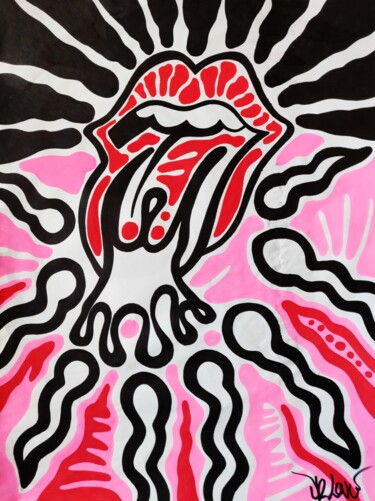 Pintura titulada "Rolling love" por Dr. Love, Obra de arte original, Acrílico