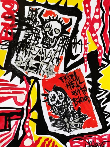 绘画 标题为“From hell with blood” 由Dr. Love, 原创艺术品, 丙烯