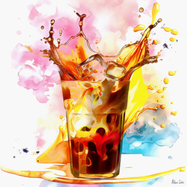 数字艺术 标题为“EXPLOSION OF COLORS…” 由Heloisa Castro, 原创艺术品, 数字油画