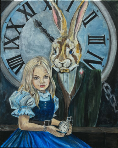 "Alice in Wonderland" başlıklı Tablo Ekaterina Cheremnova tarafından, Orijinal sanat, Akrilik Ahşap Sedye çerçevesi üzerine…