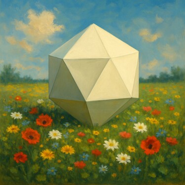 The Geometry of the Meadow Digital Arts titled "The Geometry of the…" by Alberto Capitani, Original Artwork, AI generated image