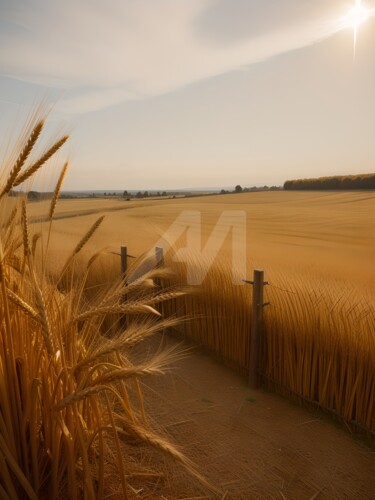 Digital Arts titled "Harvest Light – Gol…" by Caprice, Original Artwork, AI generated image