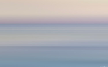 Abrasion AB191, Lac du Bourget, Lumière et couleurs d'hiver Photographie intitulée "Abrasion AB191, Lac…" par Myriam Véjus, Œuvre d'art originale, Photographie numérique Monté sur Plex…