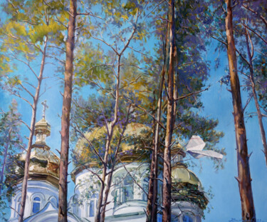 Peinture intitulée "Good news" par Anatoly Varvarov, Œuvre d'art originale, Huile Monté sur Châssis en bois
