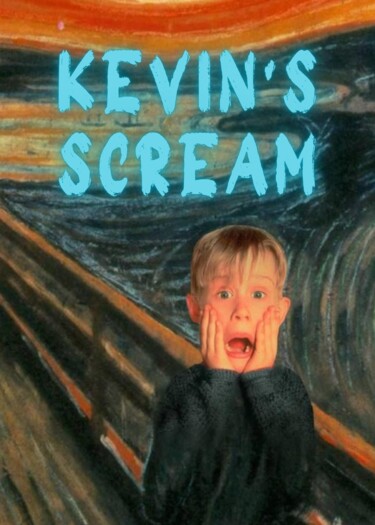 "Kevin's Scream - Th…" başlıklı Dijital Sanat 春宇 关 tarafından, Orijinal sanat, AI tarafından oluşturulan görüntü Karton üzer…