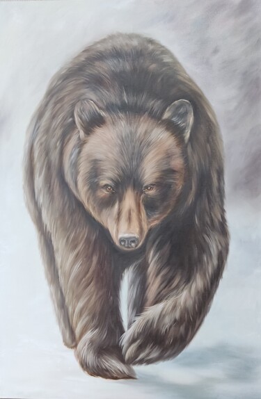 绘画 标题为“Brown bear” 由Алёна Данкова, 原创艺术品, 油
