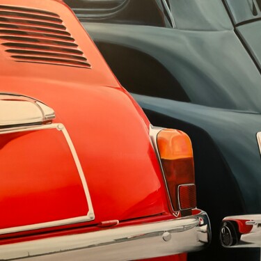 Painting titled "Fiat 500 duo Cinque…" by Gilbert Duchamp, Original Artwork, Acrylic