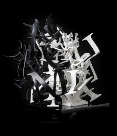 Sculpture titled "DIALECTIQUE DES CON…" by Jovhanna Rutvanowska, Original Artwork, Resin