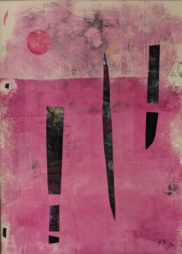 Peinture intitulée "Récoltes d'automne" par K'A, Carole Vinatier Samba, Œuvre d'art originale, Acrylique Monté sur Carton