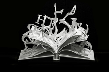 Sculpture titled "L'ODE INVISIBLE" by Jovhanna Rutvanowska, Original Artwork, Resin