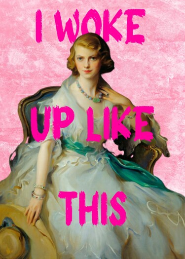 "Elegant Vintage Gla…" başlıklı Dijital Sanat 春宇 关 tarafından, Orijinal sanat, AI tarafından oluşturulan görüntü Karton üzer…