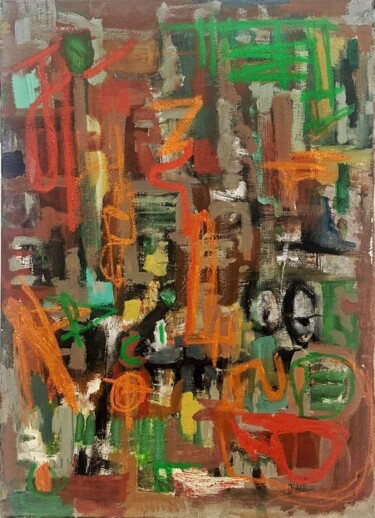 Painting titled "Hey Jude - The Beat…" by Mediya Al Matroshy, Original Artwork, Acrylic