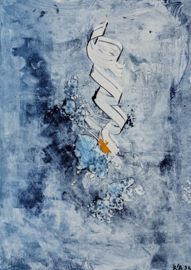 Incisioni, stampe intitolato "Calligraphie" da K'A, Carole Vinatier Samba, Opera d'arte originale, Monotipo