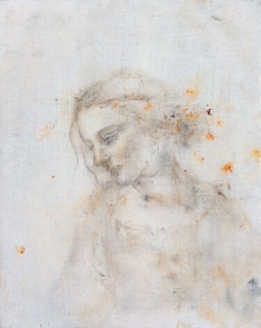 绘画 标题为“Unspoken (oil study)” 由Erika Von Gaal, 原创艺术品, 油 安装在纸板上