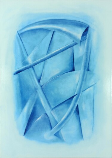 Schilderij getiteld "Armor" door Romek  Artak, Origineel Kunstwerk, Olie Gemonteerd op Frame voor houten brancard