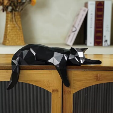 Sculpture intitulée "The resting buddy" par Sparvy, Œuvre d'art originale, Résine