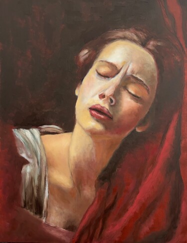 Peinture intitulée "PIETA" par Isabelle Scheidt, Œuvre d'art originale, Huile Monté sur artwork_cat.