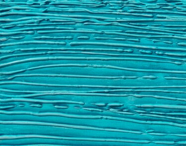 Peinture intitulée "3D Textured Turquoi…" par Daria Tokarenko, Œuvre d'art originale, Acrylique
