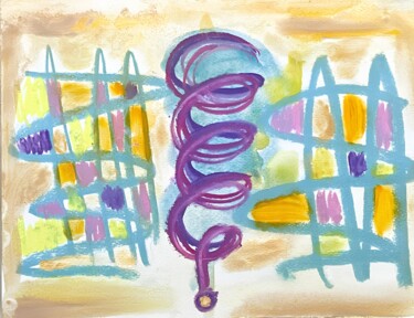 Vibrations Σχέδιο με τίτλο "Vibrations" από Kristiina Merimaa, Αυθεντικά έργα τέχνης, Παστέλ