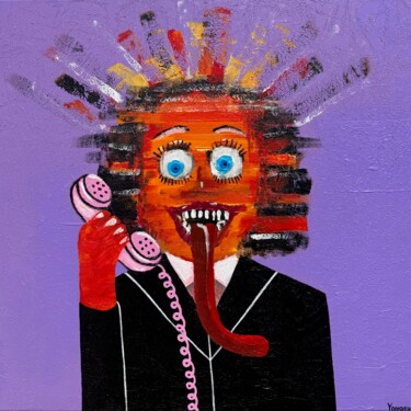 绘画 标题为“Phone call” 由Yavasy, 原创艺术品, 丙烯