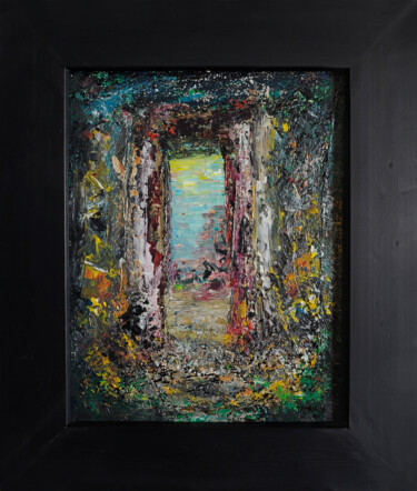 绘画 标题为“The Doors 3” 由Jacques Tararan, 原创艺术品, 丙烯 安装在木质担架架上