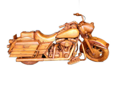雕塑 标题为“Harley Davidson Art…” 由James Iron, 原创艺术品, 木