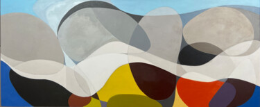 Ζωγραφική με τίτλο "Along the river" από Michele Fourie, Αυθεντικά έργα τέχνης, Λάδι