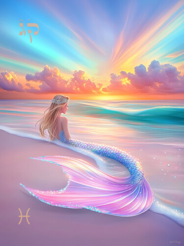 제목이 "Pisces in the Embra…"인 미술작품 Asnat Unnger로, 원작, 잉크젯