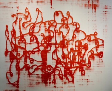 Peinture intitulée "This kind of troubl…" par Luca Brandi, Œuvre d'art originale, Huile Monté sur Châssis en bois