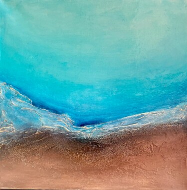 Dance of Water and Earth I 绘画 标题为“Dance of Water and…” 由Clémentine Daudier, 原创艺术品, 丙烯 安装在木质担架架上