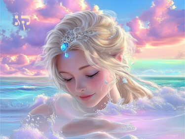 제목이 "Pisces’ Twilight Re…"인 미술작품 Asnat Unnger로, 원작, 수채화