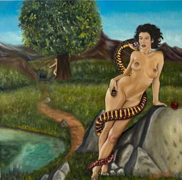 Original sin "Original sin" başlıklı Tablo Nestor Abraham Hernandez Medellin tarafından, Orijinal sanat, Petrol