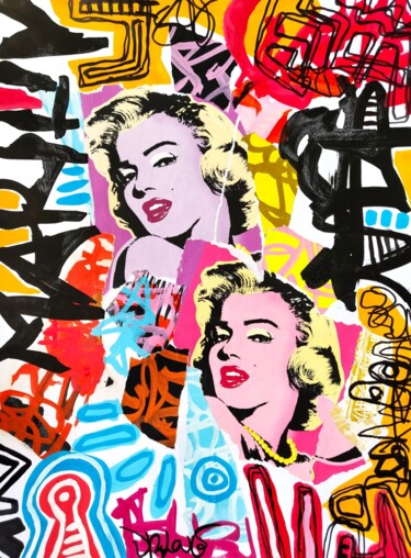 "Marilyn super pop" başlıklı Tablo Dr. Love tarafından, Orijinal sanat, Akrilik