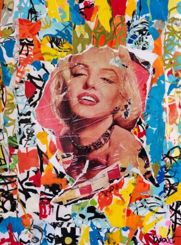 Pintura titulada "Marilyn (Tribute to…" por Dr. Love, Obra de arte original, Acrílico