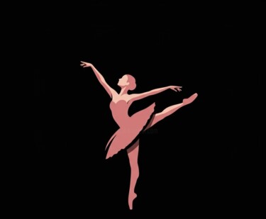 DAJA BLAQQ: ART SERIES COLLECTION (BALLERINA) Digital Arts titled "DAJA BLAQQ: ART SER…" by Daja, Original Artwork, AI generated image