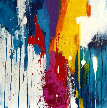 New beginning 2 Pittura intitolato "New beginning 2" da Olga Balaeva, Opera d'arte originale, Acrilico Montato su Telaio per barella in legno