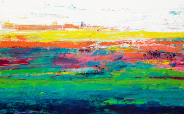 Painting titled "Reclaimed 10" by Hilary Winfield, Original Artwork, Acrylic Mounted on Wood Stretcher frame