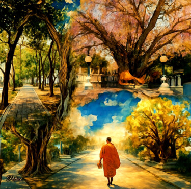 Collages intitolato "Where Earth Meets S…" da Patrick John Bennett (Patrice), Opera d'arte originale, Fotografia digitale