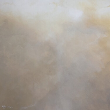 Painting titled "Sand veil" by Gabriela Azar Schreiner, Original Artwork, Acrylic