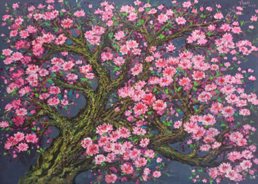「Cherry blossom -」というタイトルの絵画 Anh  Tuan Leによって, オリジナルのアートワーク, アクリル